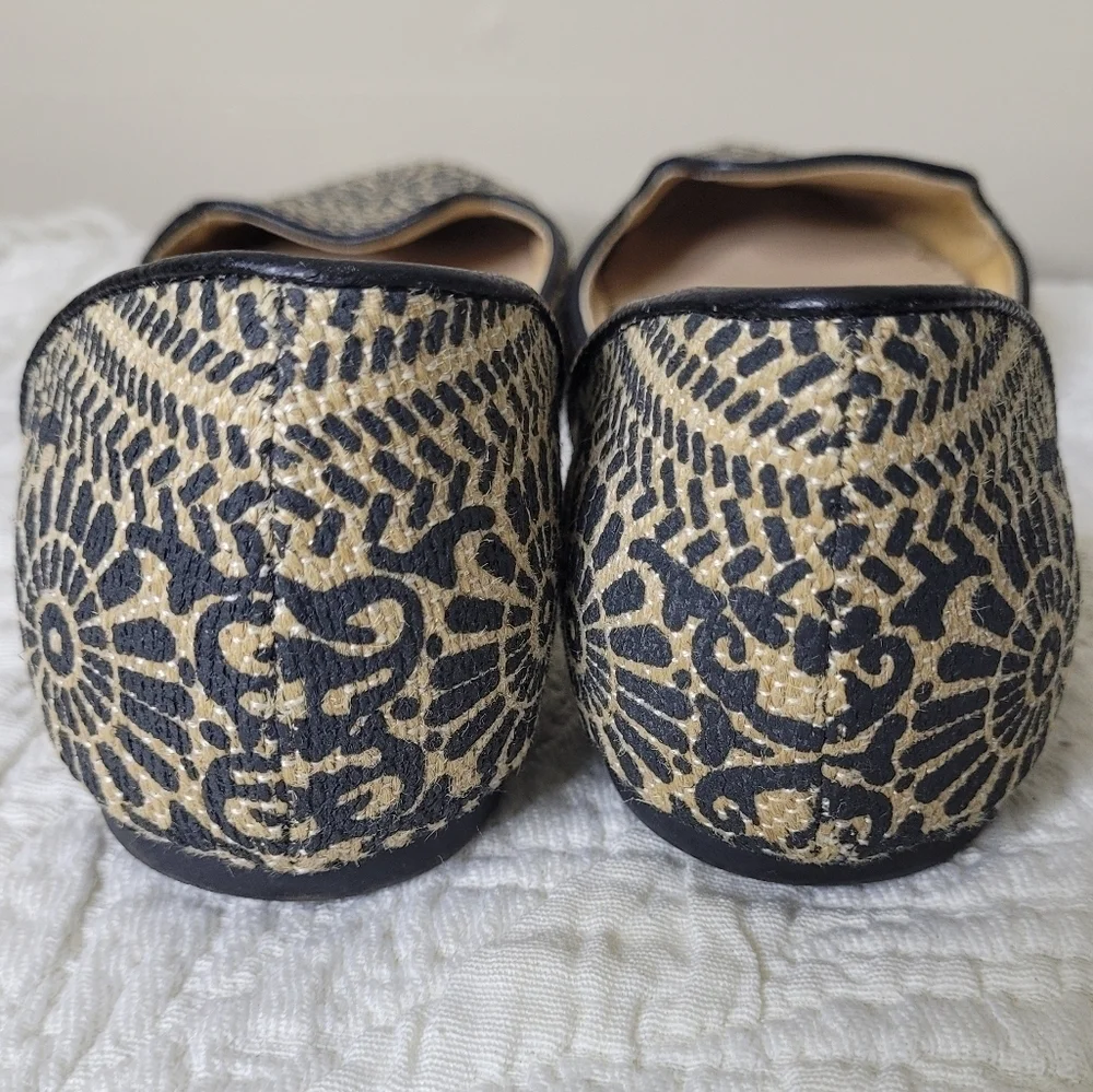 Soft Surroundings Raffia D'Orsay Flats Size 9